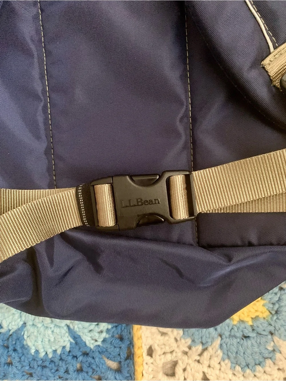 L.L. Bean Navy Deluxe Book Backpack